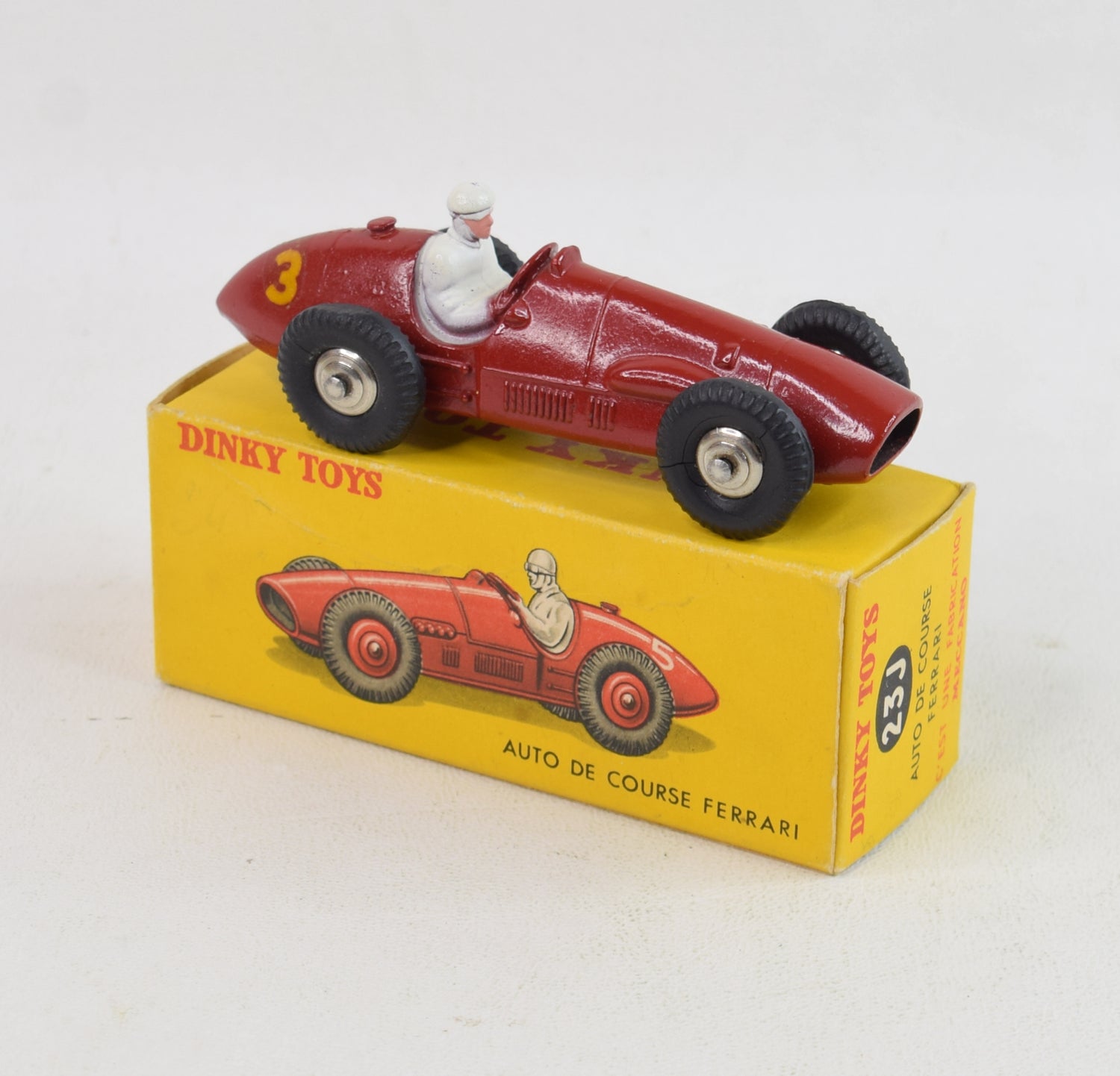 Dinky Toys 23j Auto de Course Ferrari Virtually Mint/Nice box