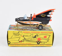 Corgi toys 107 Batboat 1st issue (pale blue screens/large cast hubs) Virtually Mint/Lovely box