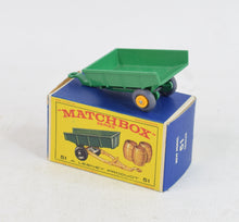 Matchbox 51 Tipping trailer Virtually Mint/Boxed 'Rifleman Collection"