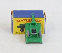 Matchbox 51 Tipping trailer Virtually Mint/Boxed 'Rifleman Collection"