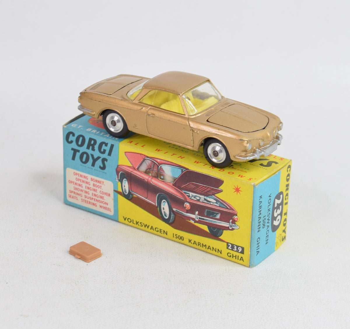 Corgi toys 239 Karmann Ghia Virtually Mint/Nice box