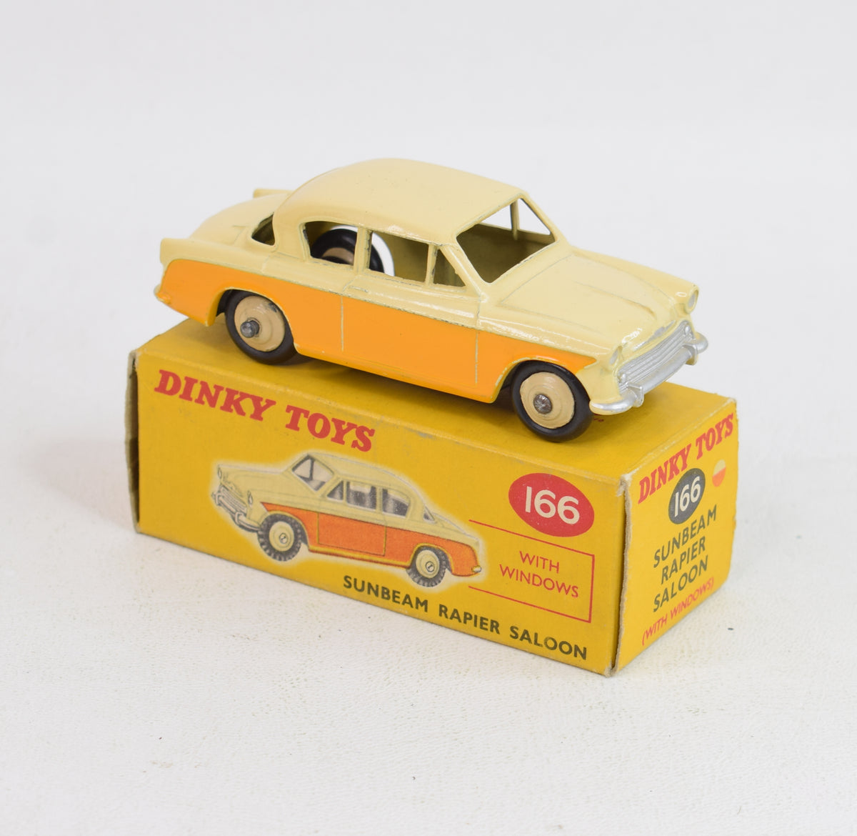 Dinky toy 166 Sunbeam Rapier Virtually Mint/Boxed (factory error no windows)