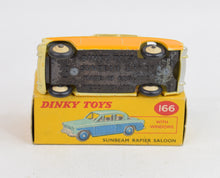 Dinky toy 166 Sunbeam Rapier Virtually Mint/Boxed (factory error no windows)
