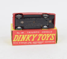 Dinky Toys 189 Triumph Herald 'Promotional' Virtually Mint/Nice box