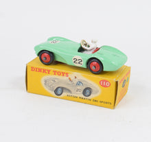 Dinky Toys 110 Aston Martin DB3 Virtually Mint/Nice box (Pale green)