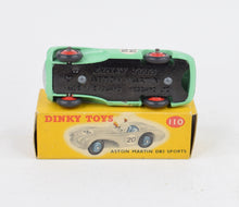 Dinky Toys 110 Aston Martin DB3 Virtually Mint/Nice box (Pale green)