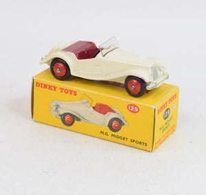 Dinky toys 129 M.G Midget U.S export Issue Virtually Mint/Nice box