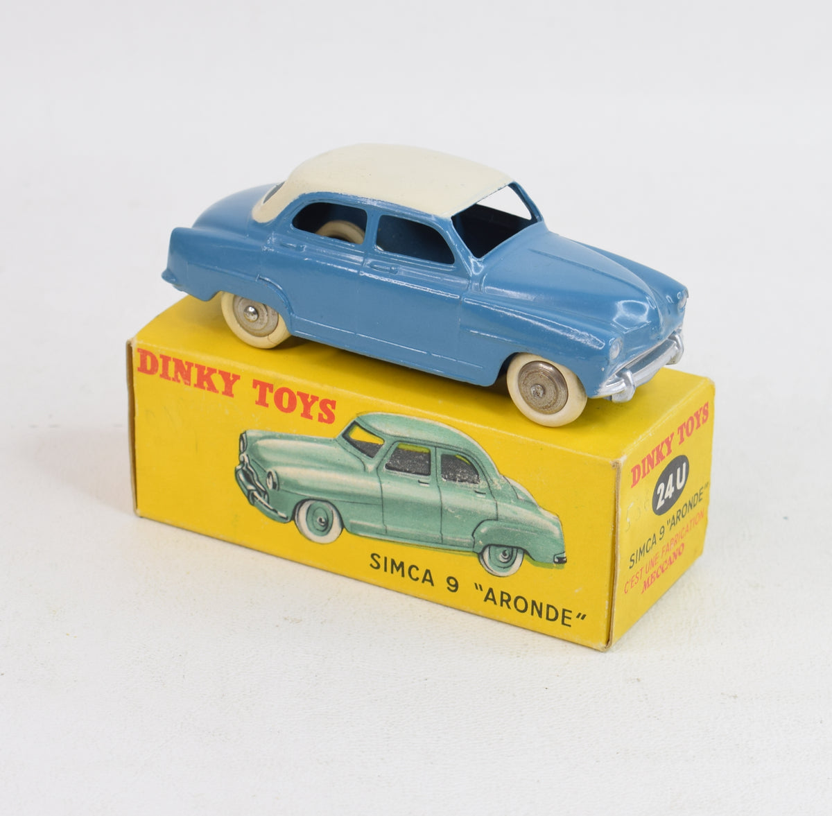French Dinky Toys 24u Simca 9 'Aronde' Virtually Mint/Nice box