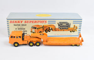 Dinky toy 898 Berliet Low loader with Transformer Virtually Mint/Boxed