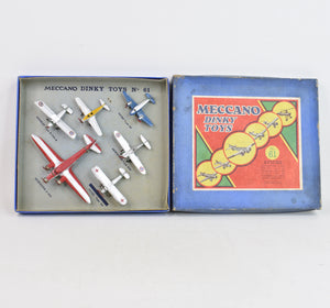 Pre war French Dinky Toys Gift Set 61 'Avions' Very Near Mint/Boxed