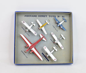 Pre war French Dinky Toys Gift Set 61 'Avions' Very Near Mint/Boxed