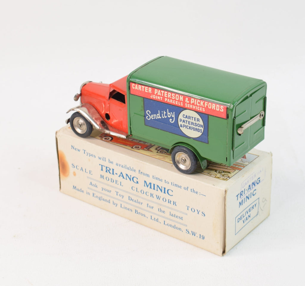 A pre-WW2 Tri-ang Minic clockwork Carter Paterson delivery v