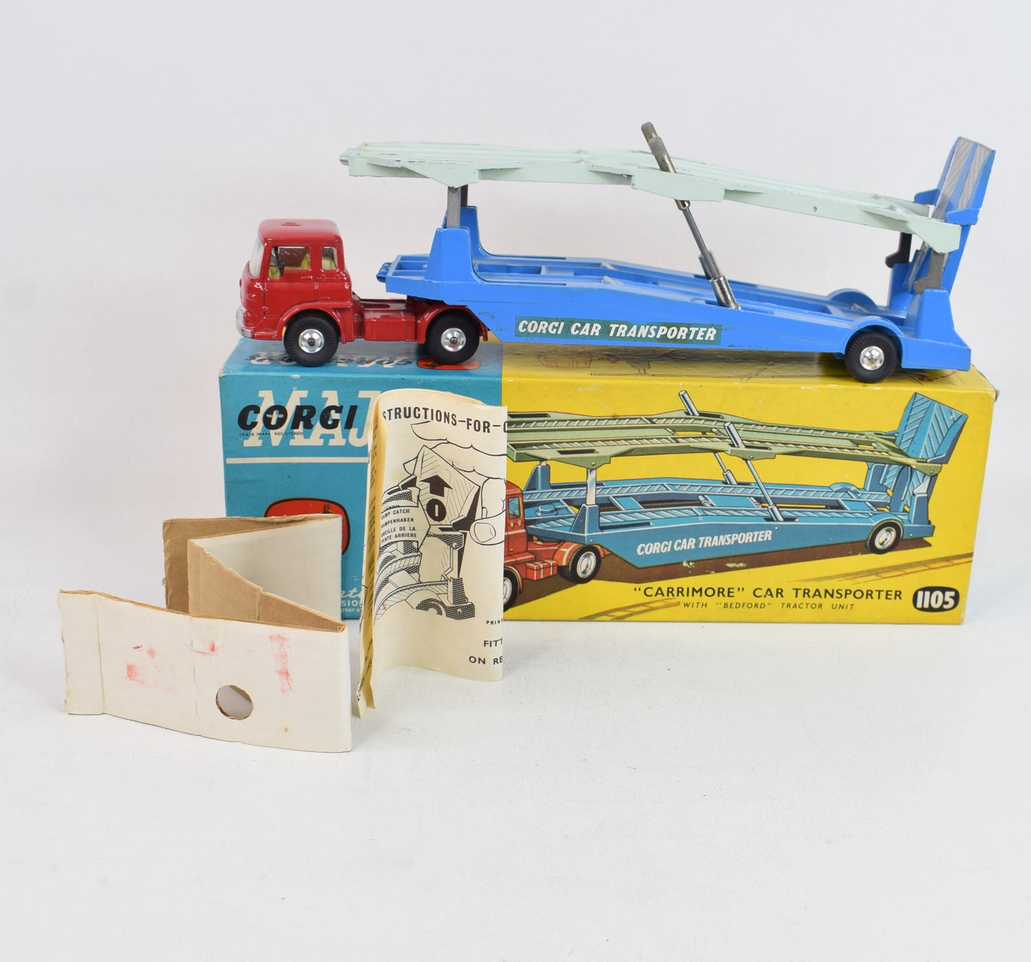 Corgi toys 1105 Bedford 'Carrimore' Transporter Virtually Mint/Nice box