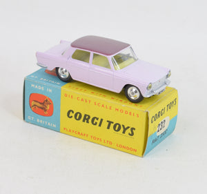 Corgi toys 232 Fiat 2100 Virtually Mint/Nice box (Factory error)
