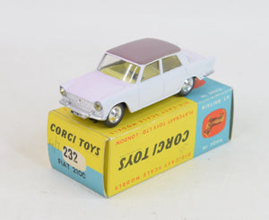 Corgi toys 232 Fiat 2100 Virtually Mint/Nice box (Factory error)