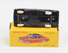 French Dinky 542 24zt Simca Ariane Taxi Virtually Mint/Nice box (Convex hubs)