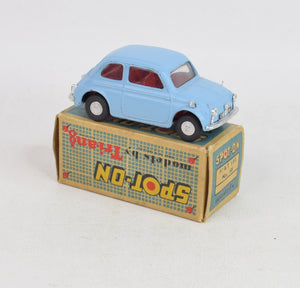 Spot-on 185 Fiat 500 Virtually Mint/Boxed (red interior)