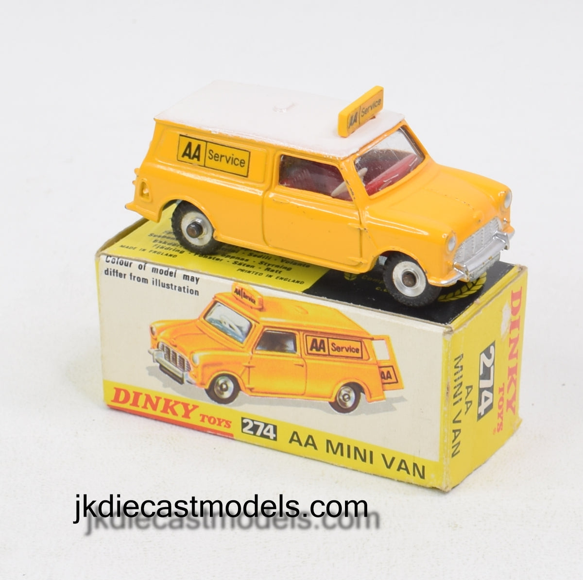 Dinky Toys 274 A.A Minivan Very Near Mint/Boxed (Red Interior) 'Avonmore Collection'