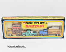 Corgi toys Gift set 14 Daktari Virtually Mint/Nice box ‘Swansea Collection’