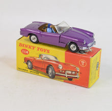 Dinky toy 114 Triumph Spitfire Virtually Mint/Nice box