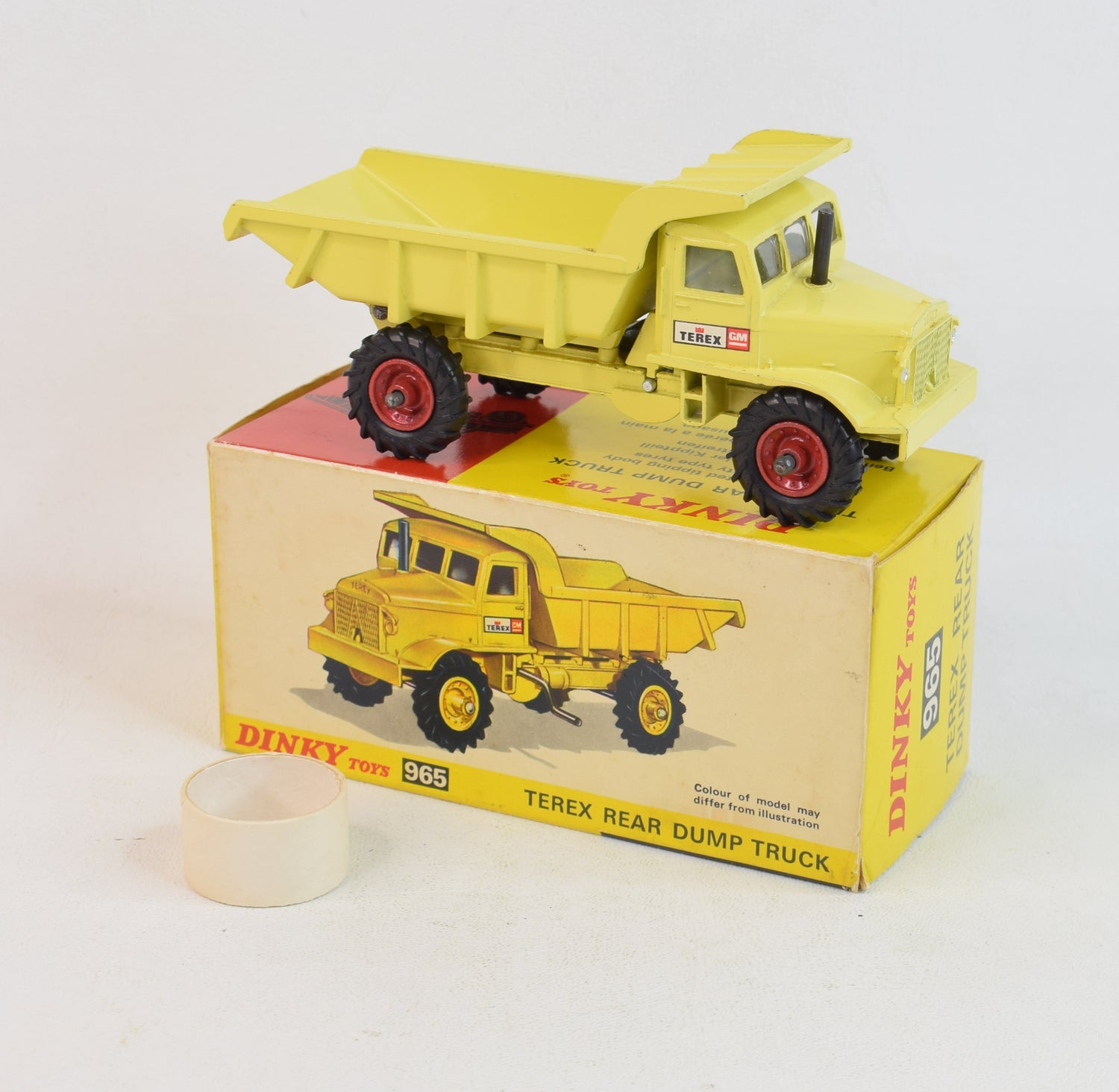 Dinky toys 965 Promotional 'TEREX' Euclid Dump Truck Very Near Mint/Boxed