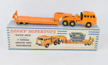 Dinky toy 898 Berliet Low loader with Transformer Very Near Mint/Nice box