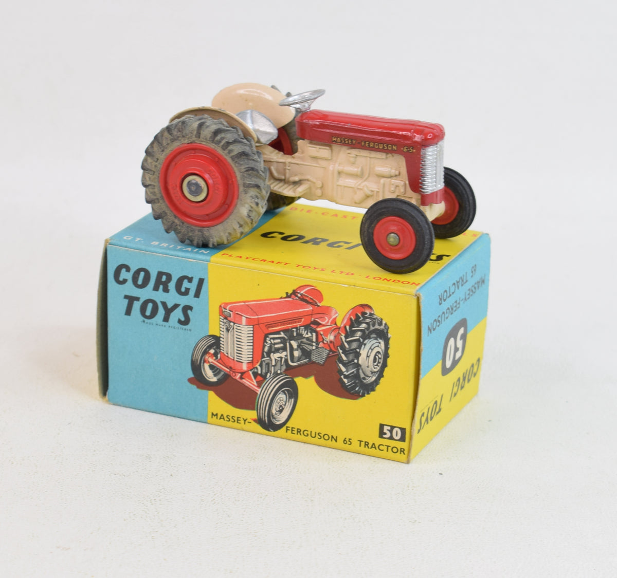 Corgi Toys 50 Massey-Ferguson Tractor Virtually Mint/Nice box