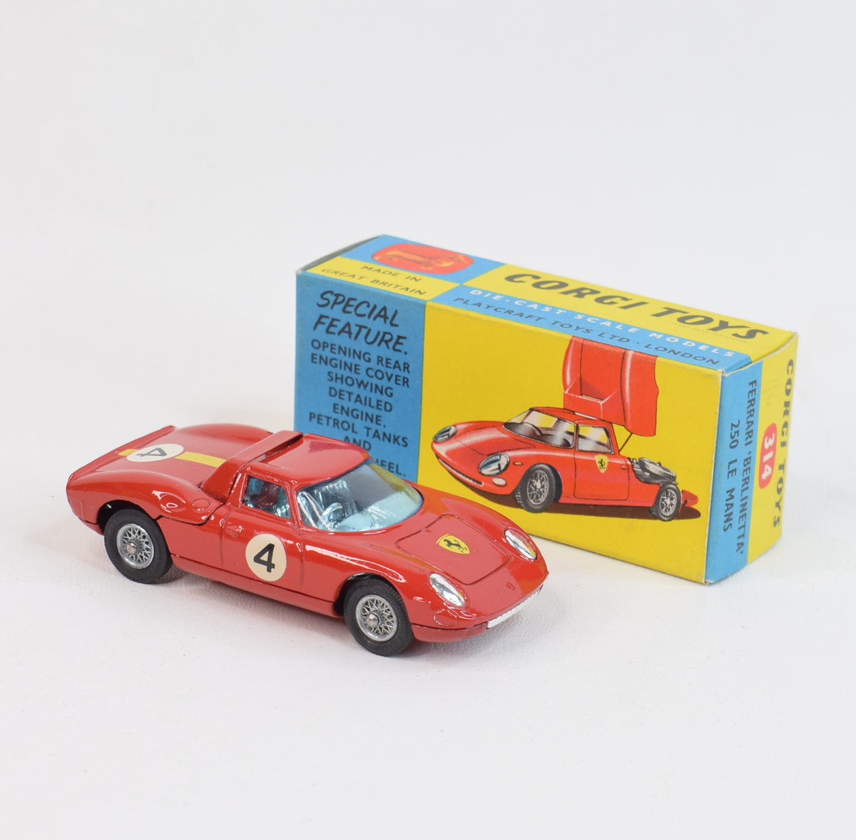 Corgi toys 314 Ferrari 'Berlinetta' 250 Virtually Mint/Nice box