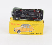 French Dinky 558 Citroen 2cv Virtually Mint/Nice box