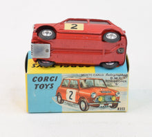 Corgi toys 321 B.M.C Mini Cooper 'S' Virtually Mint/Lovely box (Rare box)