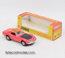 Corgi toys 387 Corvette Stingray Mint/Nice box