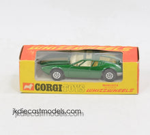 Corgi toys 203 Mangusta de Tomaso Virtually Mint/Nice box (Intact aerial)
