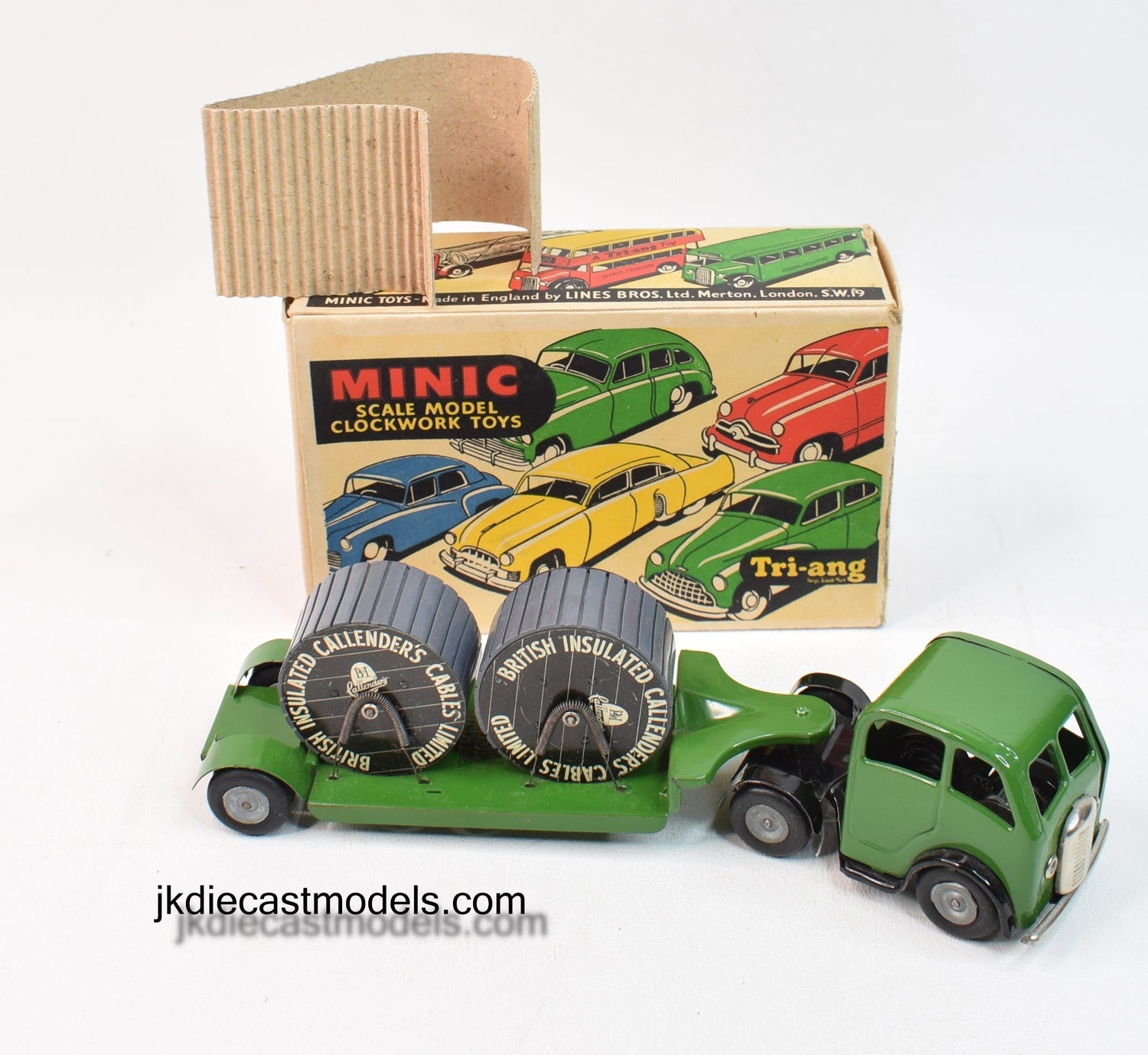 Tri-ang Minic Cable Trailer Virtually Mint/Boxed
