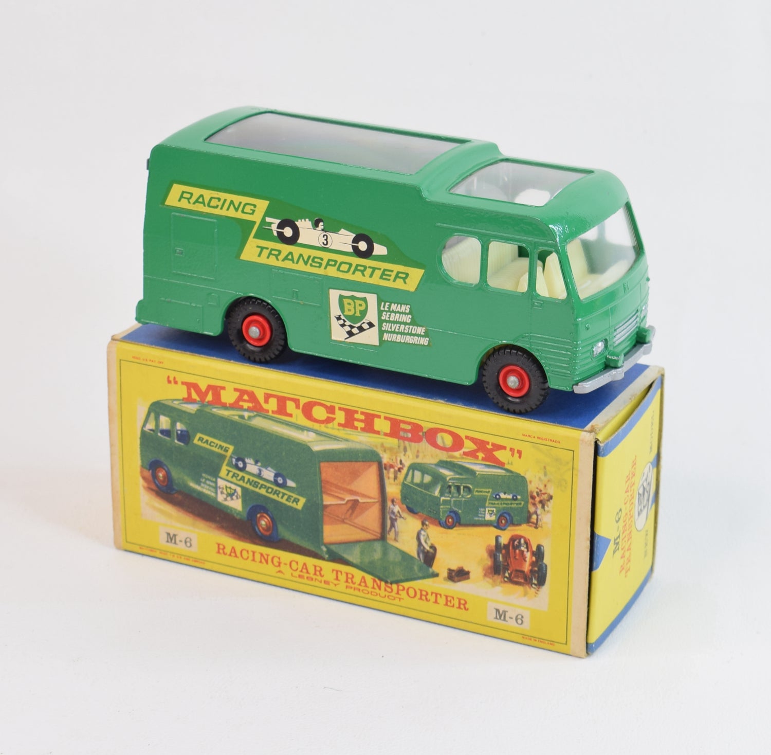 Matchbox King Size M-6 Racing Car transporter Virtually Mint/Nice box