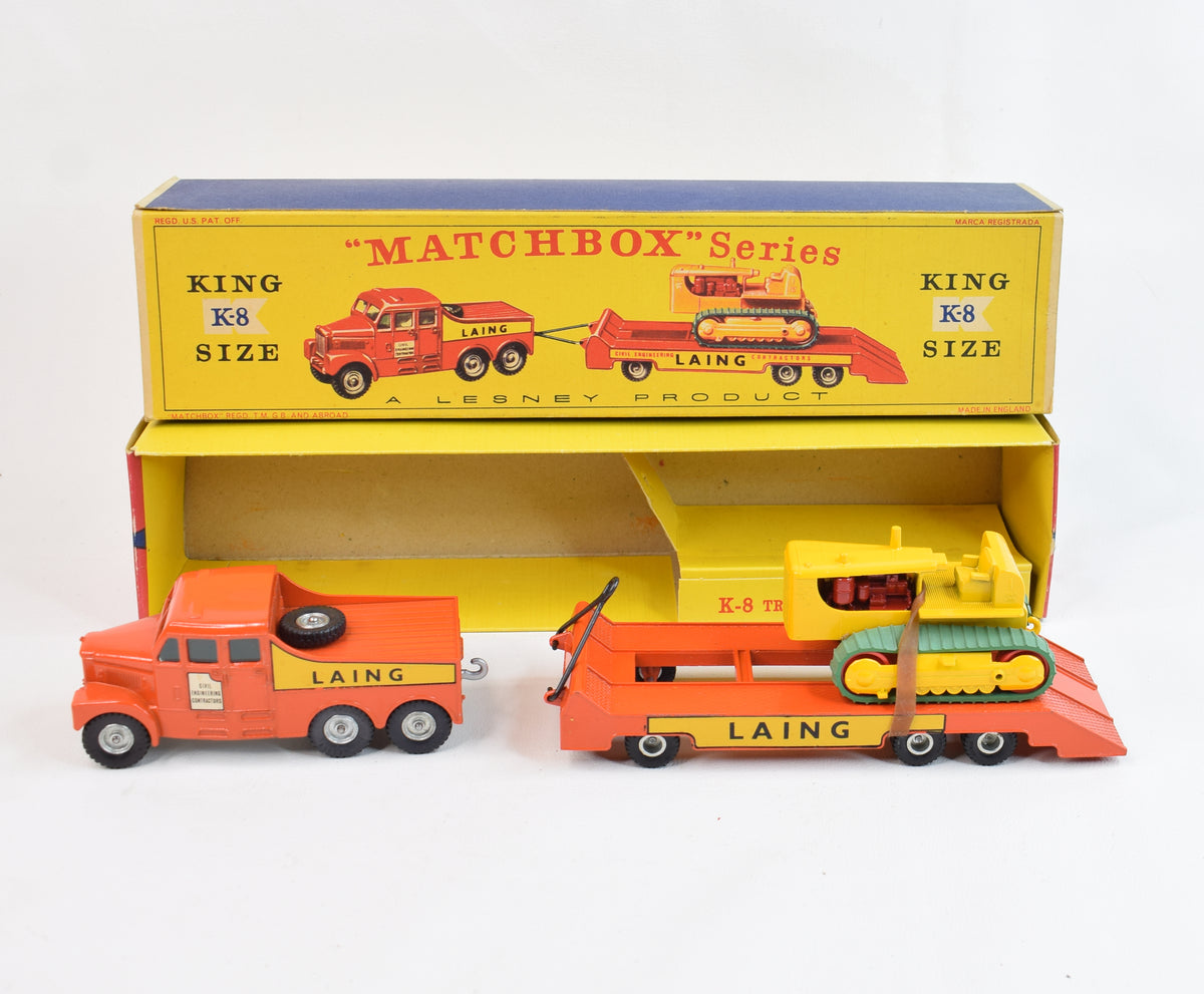 Matchbox King Size K-8 Prime Mover Virtually Mint/Nice box
