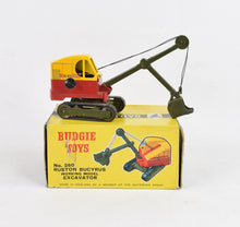 Budgie Excavator with rubber tracks Virtually Mint/Boxed