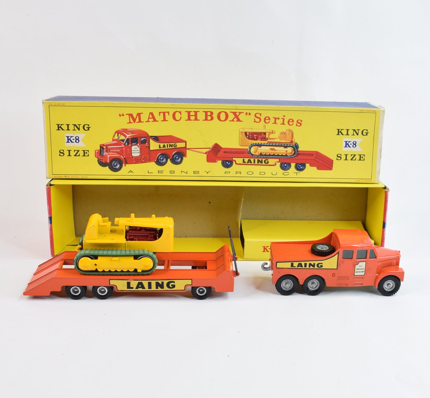 Matchbox King Size K-8 Prime Mover Virtually Mint/Nice box