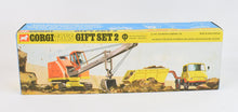 Corgi gift set 2 Unimog & Priestman Virtually Mint/Nice box
