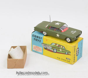 Corgi toys 358 H.Q Staff Car Virtually Mint/Boxed ‘Swansea Collection'