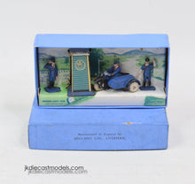 Dinky toys 43 Pre war R.A.C Hut Motor cycle & guides Virtually Mint/Boxed