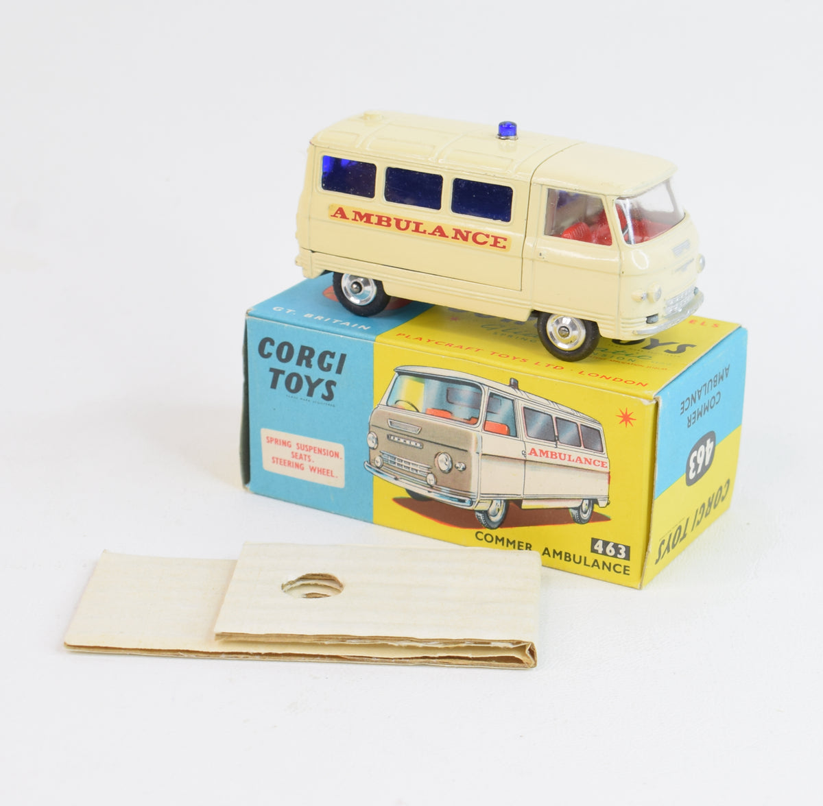 Corgi toys 463 Commer Ambulance Virtually Mint/Nice box