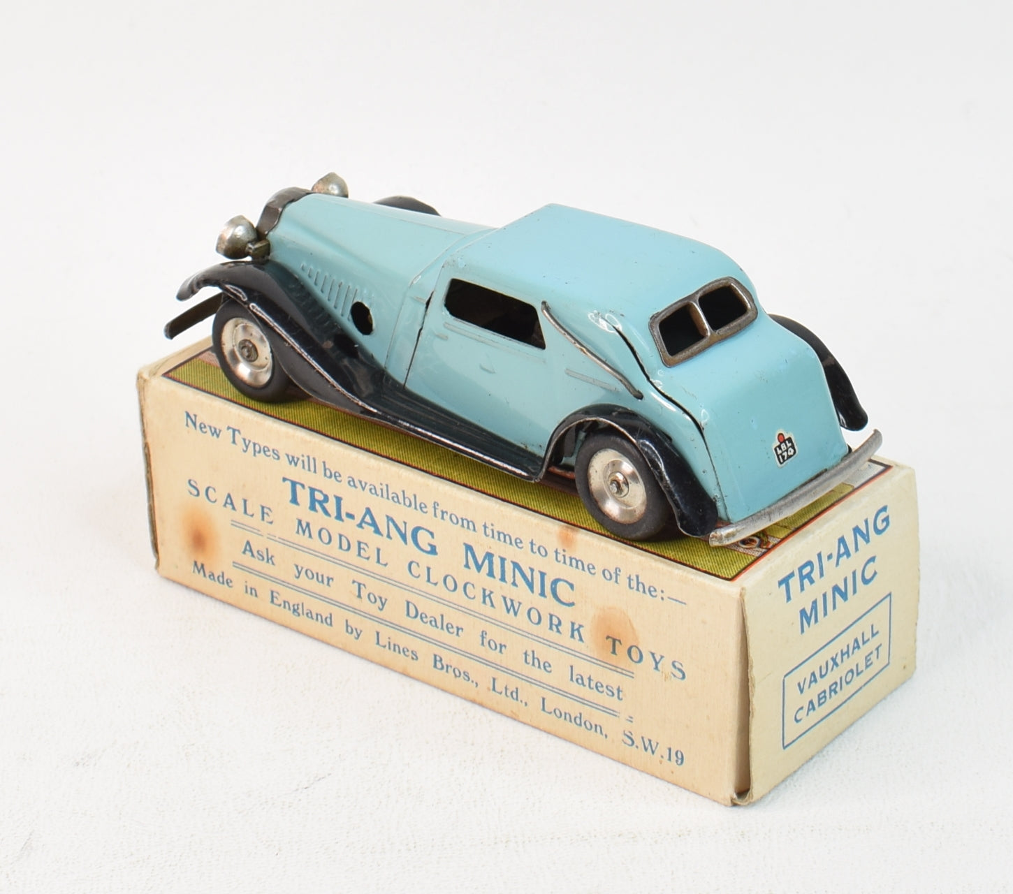 Tri ang Minic Vauxhall Cabriolet Virtually Mint Boxed JK DIE CAST tri-ang-minic-vauxhall-cabriolet-virtually-mint-boxed-jk-die-cast