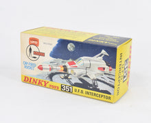 Dinky toys 351 SHADO UFO Interceptor Virtually Mint/Nice box (Unley)