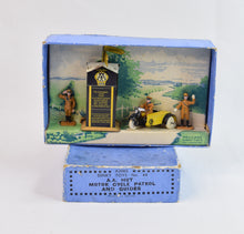 Dinky toys 44 Pre war A.A Hut, Motor Cycle & Guides Very Near Mint/Boxed