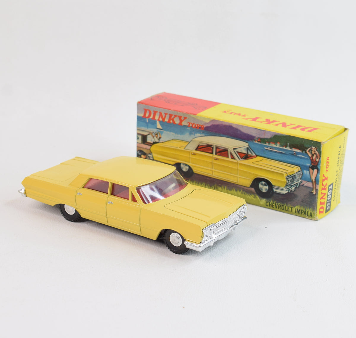 Dinky 57/003 Chevrolet Impala Virtually Mint/Nice box (white steering wheel)