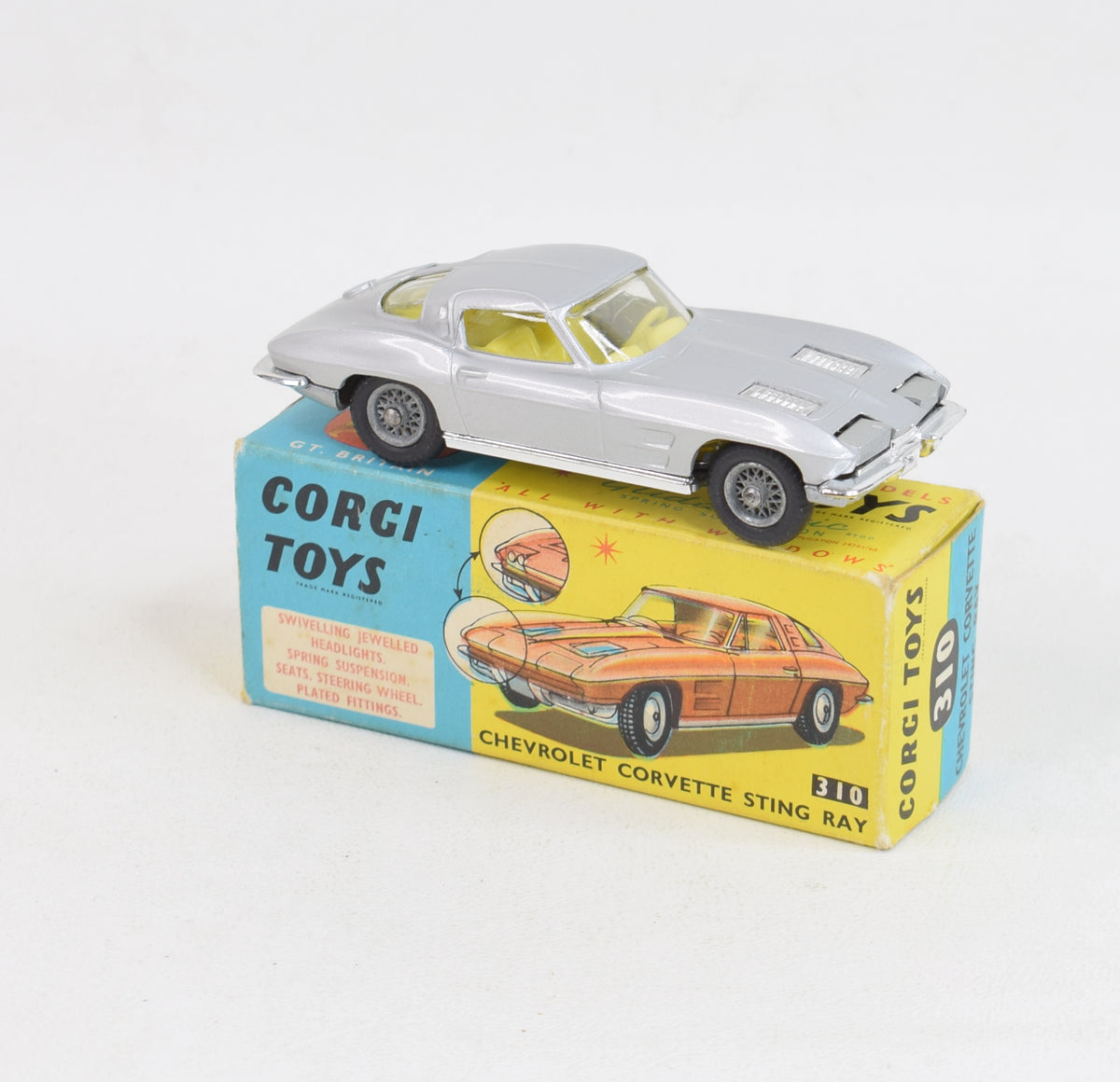 Corgi toys 310 Corvette Stingray Virtually Mint/Boxed 
