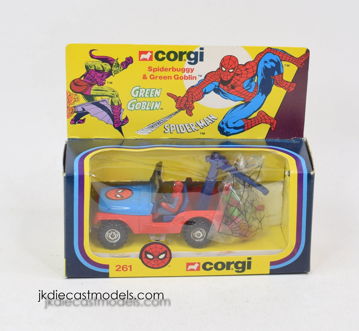 Corgi 261 Spider-Man Spiderbuggy & Green Goblin Mint/Nice box