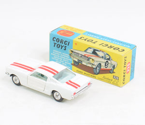 Corgi toys 325 Ford Mustang Virtually Mint/Nice box (Shaped spun hubs)