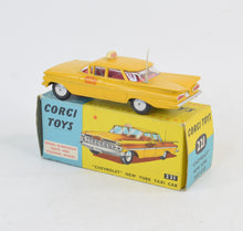 Corgi toys 221 'Chevrolet' New York Taxi Virtually Mint/Boxed