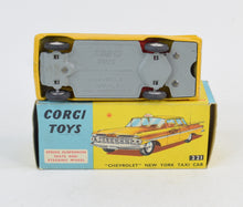 Corgi toys 221 'Chevrolet' New York Taxi Virtually Mint/Boxed